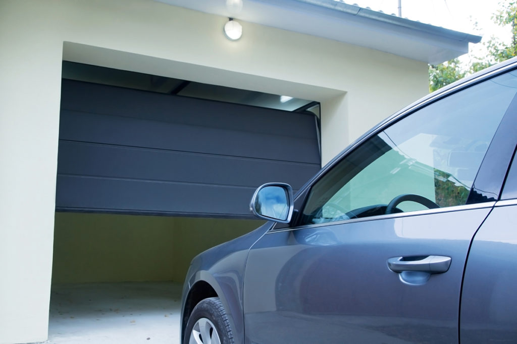 Automatic and convenient   garage doors opening for a car